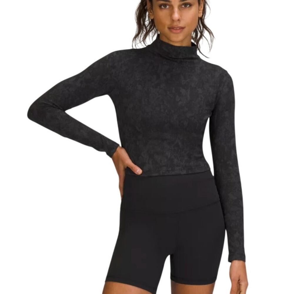 Lululemon All Aligned Mock Neck Long Sleeve Nulu Designed for On the Move 10